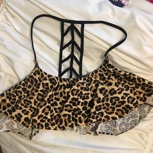Victoria Secret Cheetah Bathing Suit top